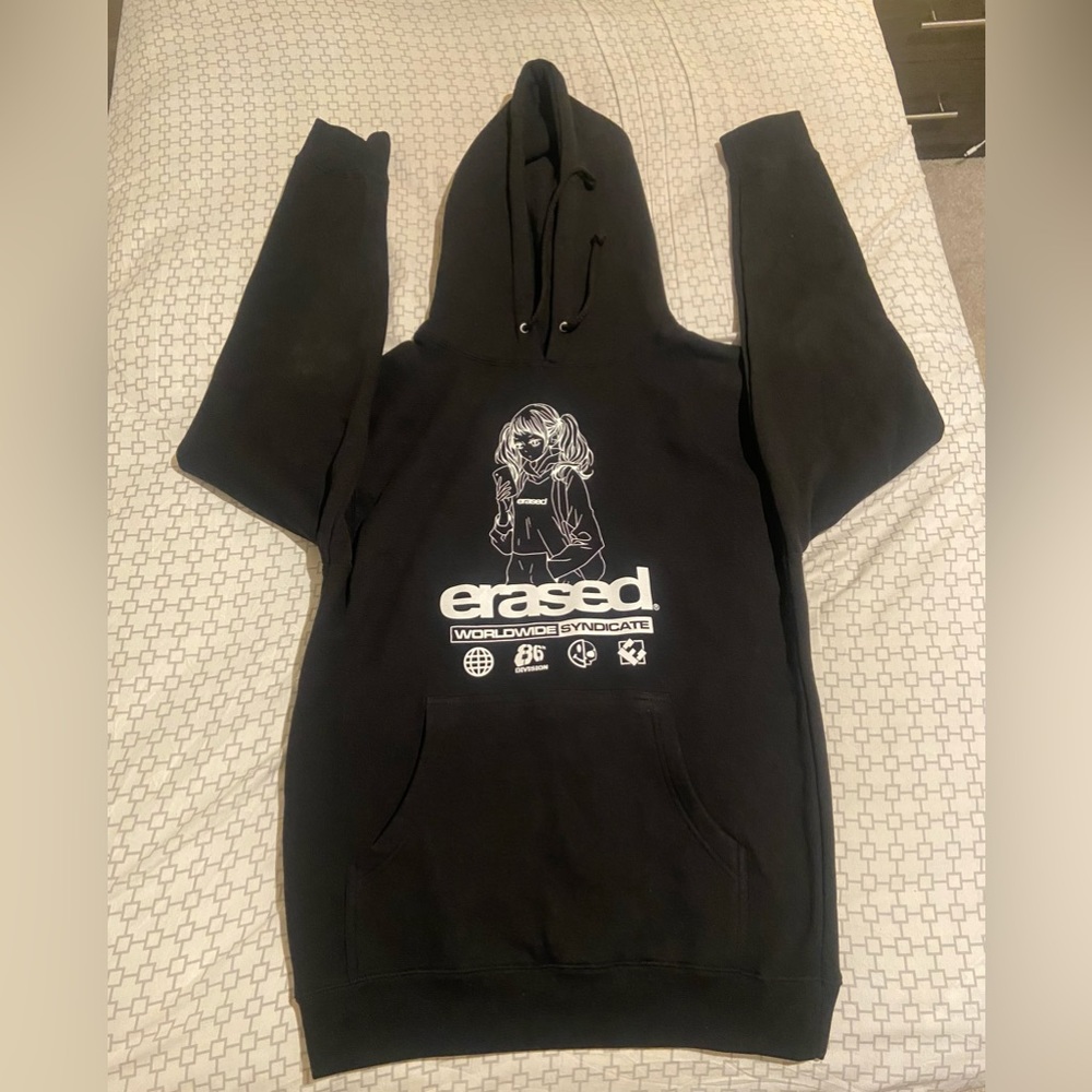 Erased Project Members Only Exclusive Black Hoodie
